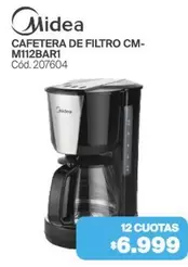 Midea - CAFETERA DE FILTRO CM-M112BAR1 Cód. 207604