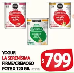 La Serenísima - YOGUR FIRME/CREMOSO POTE