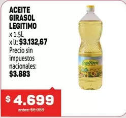 Legítimo - ACEITE GIRASOL