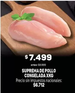 Suprema de Pollo Congelada