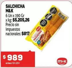 M&K - SALCHICHA