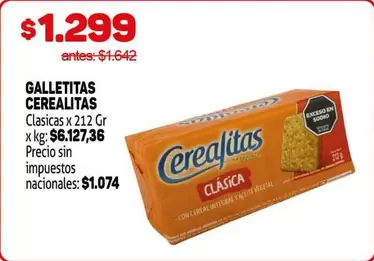 Cerealitas - GALLETITAS CEREALITAS Clásicas