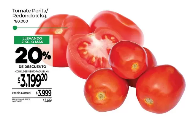 Redondo - Tomate Perita/ x kg.