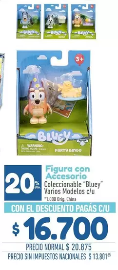 Figura con Accesorio Coleccionable "Bluey"