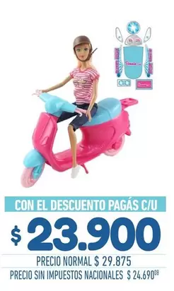 Barbie -  Doll with Scooter