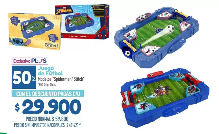 Spiderman - Juego de Fútbol Modelos "" Stitch