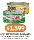 X$ - Atún desmenuzado al natural o en aceite
