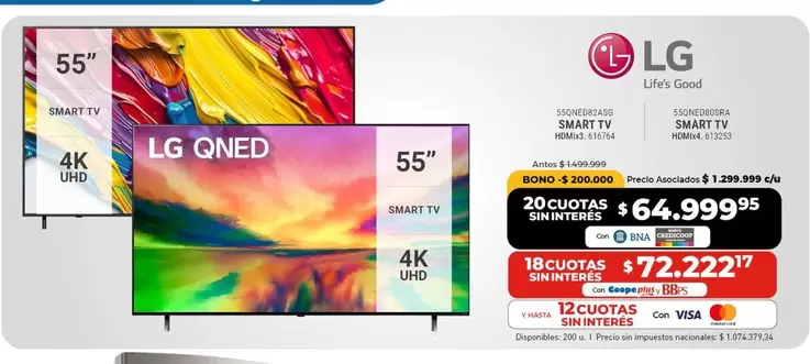 LG -  QNED 55" SMART TV 4K UHD