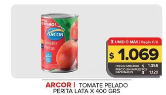 Arcor - Tomate Pelado Perita