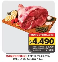 Carrefour - Pernil/Chuleta/Paleta De Cerdo
