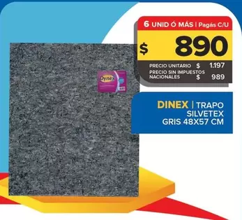 Silvetex - Dinex Trapo Gris