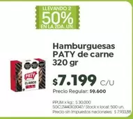 Paty - Hamburguesas de carne