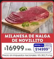 X$ - MILANESA DE NALGA DE NOVILLITO