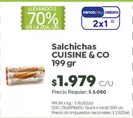 X$ - Salchichas 199 gr