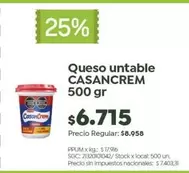Casancrem - Queso untable 500 gr
