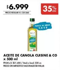 X$ - ACEITE DE CANOLA
