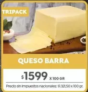 X$ - QUESO BARRA