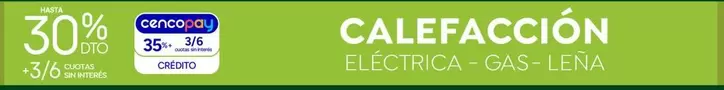 CALEFACCIÓN ELÉCTRICA - GAS - LEÑA
