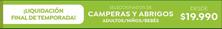 CAMPERAS Y ABRIGOS