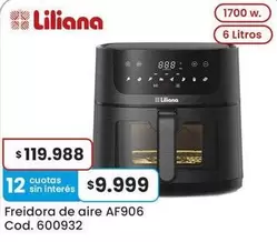Liliana - Freidora de aire AF906