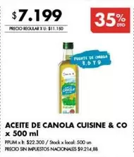 X$ - ACEITE DE CANOLA