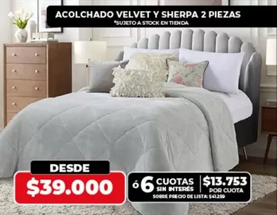 Velvet - ACOLCHADO VELVET Y SHERPA 2 PIEZAS