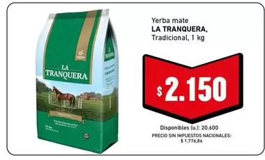 La Tranquera - Yerba mate LA TRANQUERA