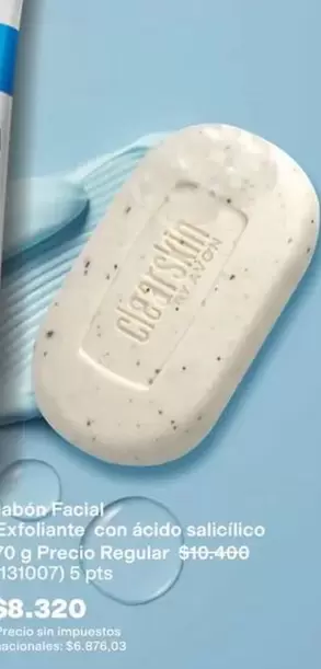 Avon - Jabón Facial Exfoliante con ácido salicílico