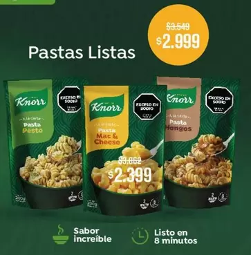 Knorr - Pastas Listas