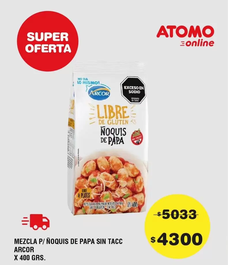 Arcor - MEZCLA P/ NOQUIS DE PAPA SIN TACC