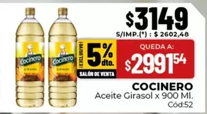 Cocinero - Aceite Girasol