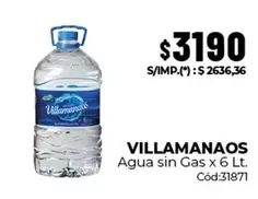 X$ - Agua sin Gas x 6 Lt. C
uevo:31871