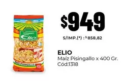 Elio - Maíz Pisingallo x 400 Gr. Cód:1318
