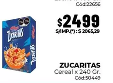 Kellogg's - Zucaritas Cereal x 240 Gr. Cód:50449