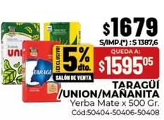 X$ - Yerba Mate x 500 Gr. Cód:50404-50406-50408