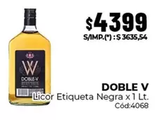 Doble V - Licor Etiqueta Negra x1 Lt. Cód:4068