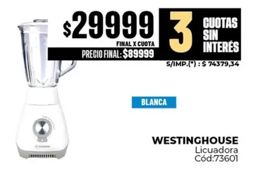 Blanca - Licuadora Cód:73601