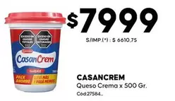 X$ - Queso Crema