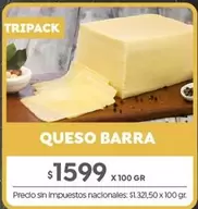 X$ - QUESO BARRA