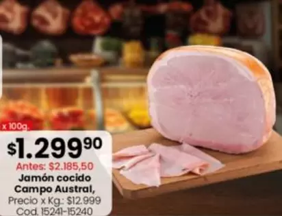 campo austral - Jamón cocido Campo Austral