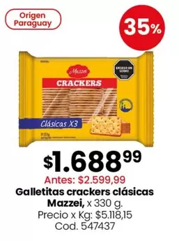 Origen - Galletitas crackers clásicas