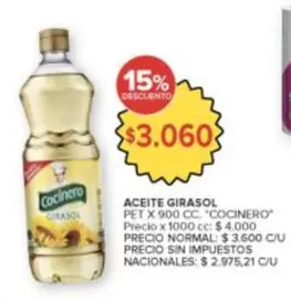 Cocinero - ACEITE GIRASOL