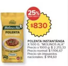 Molinos Ala - POLENTA INSTANTÁNEA