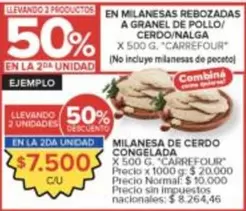 Carrefour - MILANESAS REBOZADAS A GRANEL DE POLLO/CERDO/NALGA