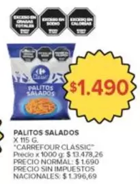 Carrefour - Palitos Salados