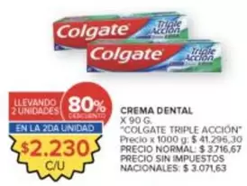 Colgate - CREMA DENTAL TRIPLE ACCION