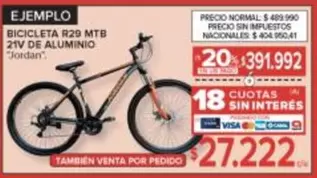 BICICLETA R29 MTB 21V DE ALUMINIO