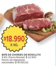 X$ - BIFE DE CHORIZO DE NOVILLITO