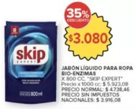 Skip - JABÓN LÍQUIDO PARA ROPA BIO-ENZIMAS