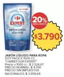 Carrefour - JABÓN LÍQUIDO PARA ROPA